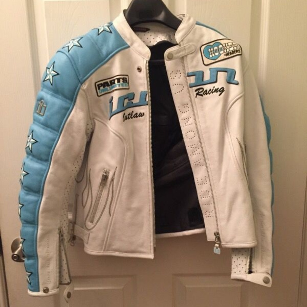 Icon Leather Motorcycle Jacket with armour
